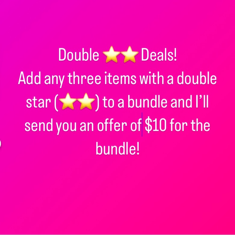 Double ⭐️⭐️ Deals